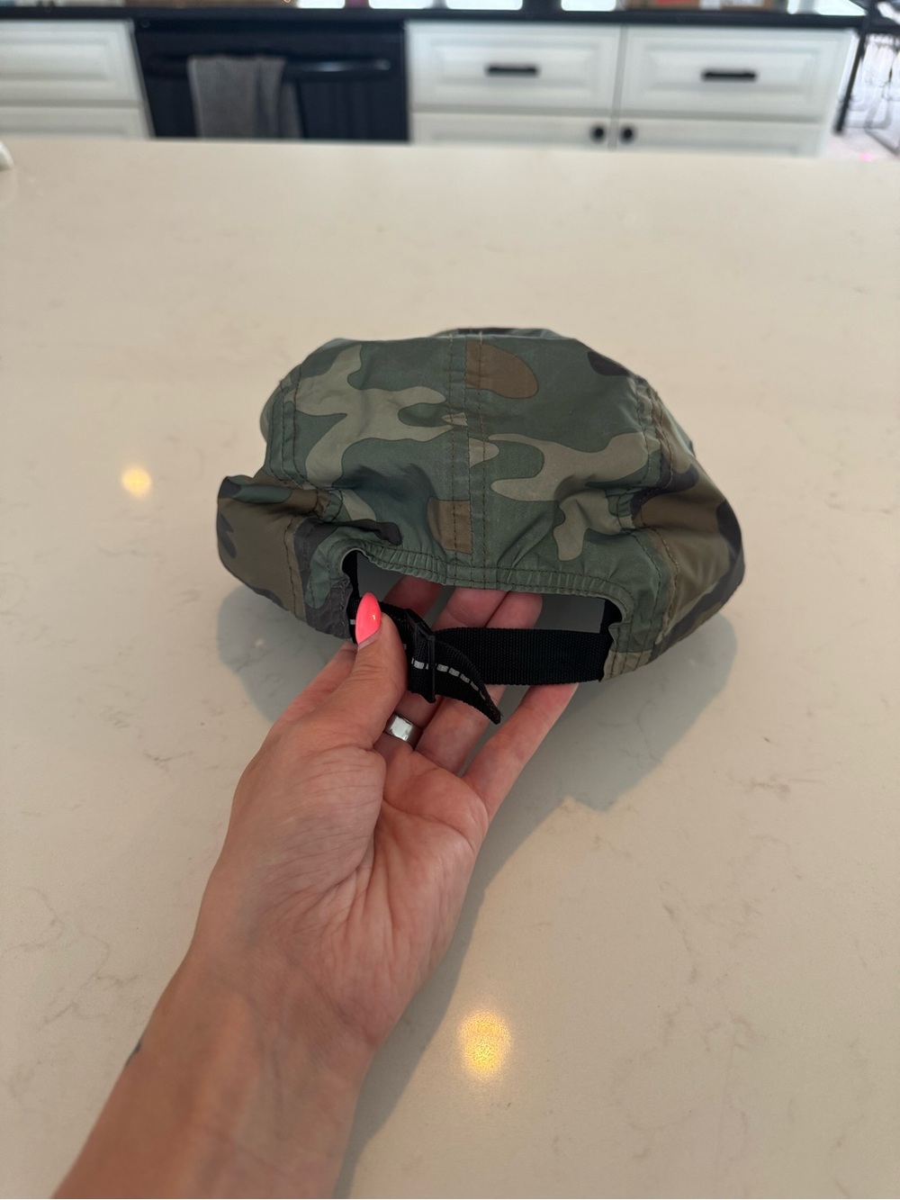 Supreme Red Box Logo Camo 5-Panel Cap - Picture 3 of 4
